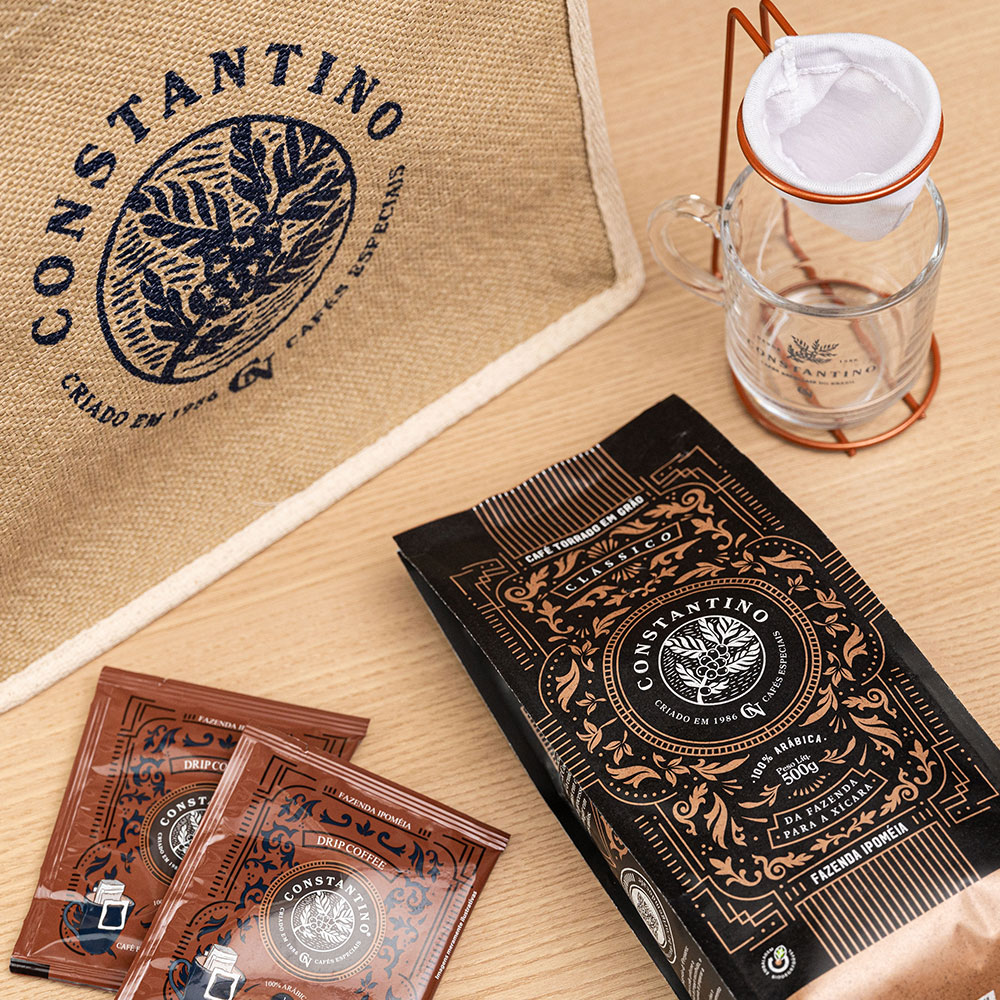 Presente Kit Café Constantino Premium