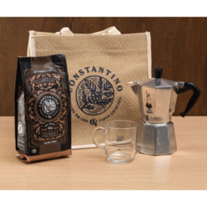 Kit Presente "Senhor Barista II" - 500g Grãos - Cafeteira Moka